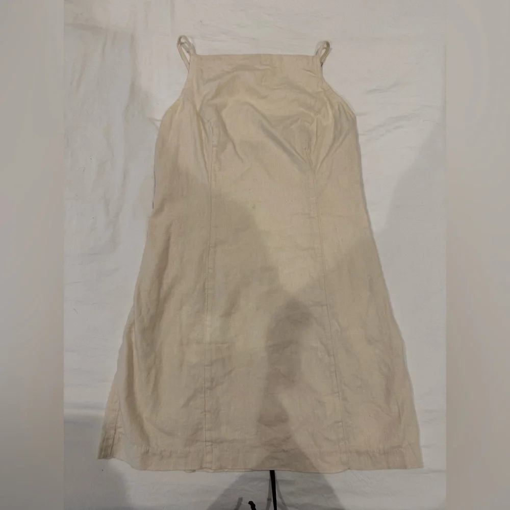 Abercrombie & Fitch Cream Linen Dress - Picture 2 of 6